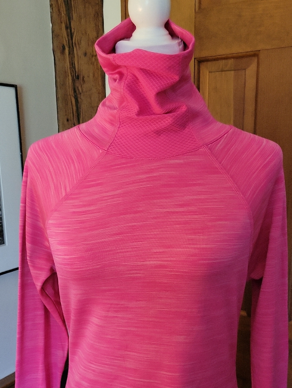 UNDER ARMOUR Bright Pink Turtleneck Pullover - Picture 2 of 12
